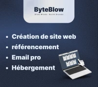 Création site web + référencement + e-mail pro + hébergement