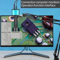 48mp 4K 1080P HDMI USB Microscope vidéo industriel camera 