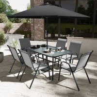 أثاث-الخارج-table-de-jardin-luxueuse-avec-6-chaises-et-parasol-بابا-حسن-الجزائر