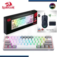 Bundle CLAVIER Redragon K617 Red Switch + SOURIS RAZER VIPER MINI GAMING