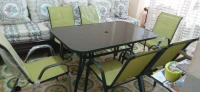 Table avec 6 chaises importation 