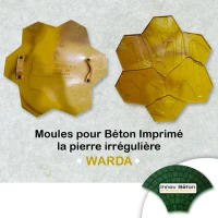 moule Warda béton imprimé 