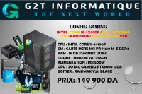 CONFIG GAMING:I3-14100F/RTX3060 12GB/16GB/256GB SSD/BOITIER RAIDMAX