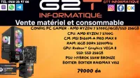 CONFIG PC GAMER : AMD RYZEN 7 5700G/16GB/SSD 256GB
