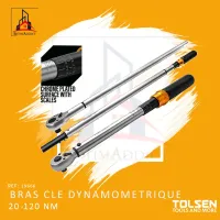CLÉ DYNAMOMÉTRIQUE AVEC BRAS EXTENSIBLE 20-120NM TOLSEN