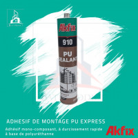 مواد-البناء-akfix-910-adhesif-de-montage-polyurethane-express-transparent-280-ml-السحاولة-الجزائر