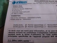Prothèse auditive phonak 