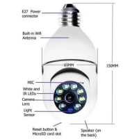 CAMERA SURVEILLANCE WIFI LAMPE AMPOULE FULL HD 360 DEGREE