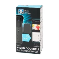 INTERPHONE VIDÉO SONNETTE LSC SMART CONNECT SONNETTE VIDÉO 1080P RECHARGEABLE