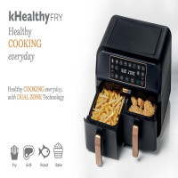 fours-micro-onde-kenwood-twin-air-fryer-friteuse-numerique-sans-huil-deux-paniers-8-litres-ain-naadja-alger-algerie