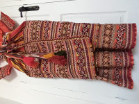 ملابس-تقليدية-robe-kabyle-orange-satin-السحاولة-الجزائر