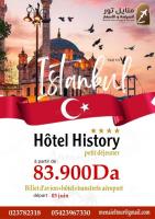 رحلة-منظمة-super-voyage-istanbul-3-juin-hotel-history-4-etoiles-القبة-الجزائر