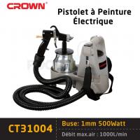 outillage-professionnel-pistolet-a-peinture-electrique-1mm-500w-ct31004-crown-jijel-algerie