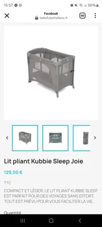 2 lits pour bébé 