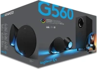 Logitech G560 Haut-parleurs Gaming PC, Son Surround DTS:X Ultra 7.1 et Eclairage RGB LIGHTSYNC