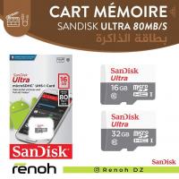 accessoires-des-appareils-carte-memoire-sandisk-micro-sd-16gb-32gb-80-mbs-birkhadem-alger-algerie