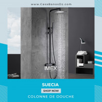 meubles-salle-de-bain-colonne-douche-suecia-noir-imex-ain-naadja-alger-algerie