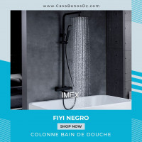 meubles-salle-de-bain-colonne-douche-fiyi-noir-imex-ain-naadja-alger-algerie