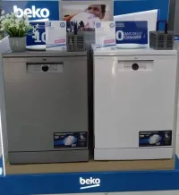 Lave-vaisselle beko 15 couverts 5 programme blanc/ gris 