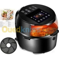 FRITEUSE A AIR Sans Huile AIRFRYER 1500W Xl 10l NOIR VAPEUR UNITRON 10L