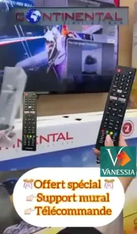 Télévision 43p Android marque continental Qled TV