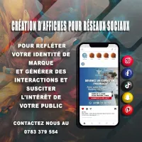 Postes et Affiches publicitaires pour réseaux sociaux 