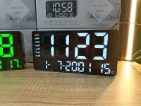 Horloge Digitale et numérique de bureau et murale alarme et thermomètre 