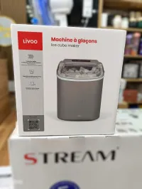 LIVOO Machine à glaçons 12Kg 9 cubes/6-13 min