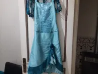 Robe de soirée courte avec bolero dentelle