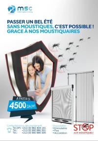 MOUSTIQUAIRE ENROULABLE -FIXE-ACCORDE