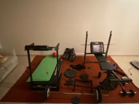 أربطة-الجسم-والمكابس-lot-de-musculation-avec-tapis-sport-بني-مسوس-الجزائر