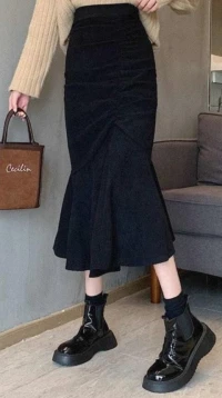 Jupe Noir Midi