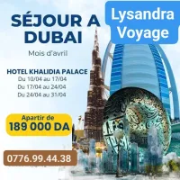Séjour Dubai Avril