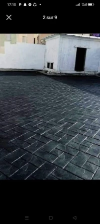 Béton imprimé 
