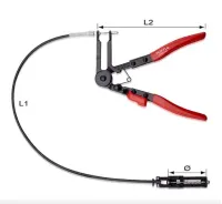 Pince pour colliers de serrage flexibles JDAM0163 TOPTUL