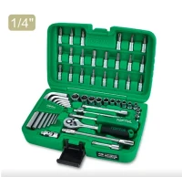 Jeu de 49 clés à douille et clés hexagonales de qualité professionnelle 1/4" DR. GCAI2492 TOPTUL