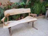 Banc extérieur en bois naturel 