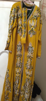 robes-caftan-royal-marocain-couleur-vert-moutard-draria-alger-algerie