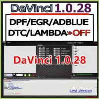 DaVinci 1.0.28 dernière version Diagnostic auto fap egr adblue