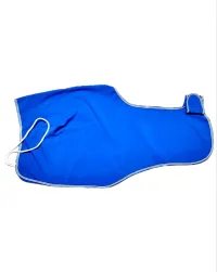 Couvre reins cheval bleu 