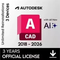 Pack Autodesk Autocad 2025/2026 : AutoCAD, Revit, Inventor, Fusion 360 / Activation Immédiate