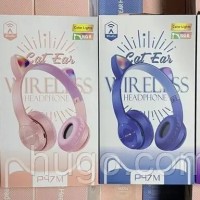 earphones-sound-casque-sans-fil-p47m-oreilles-de-chat-lumineuses-rgb-wireless-pliable-cat-ear-avec-lecteur-carte-micro-sd-bir-el-djir-oran-algeria