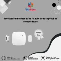 détecteur de fumée sans fil ajax avec capteur de température