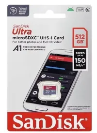 SanDisk Ultra Micro SD 512Go Carte Mémoire UHS - Jusqu'à 150 Mo/s
