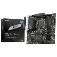 MSI PRO B760M-A WIFI Micro ATX Socket 1700 Intel B760 Express - 4x DDR5 - M.2 PCIe 4.0 