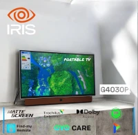 IRIS TV PORTABLE G4030P 32" HD TV - HDR10 - DOLBY - EYE CARE - DBX-TV - FIND MY REMOTE - POWERBANK 