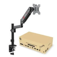 GAMEON GO-3363 - SUPPORT D'ECRAN À RESSORT - 17" À 32" - JUSQU'À 9 KG - VESA MOUNTE - NOIR
