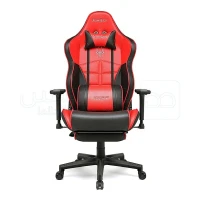 KIROGI SIÉGE GAMING 2076 XL - ACCOUDOIR 5D - REPOSE-PIEDS - ROTATION À 360 - ERGONOMIQUE - ROUGE