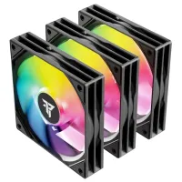 TEMPEST FAN 3X PACK 120MM - ARGB PWM CONTRÔLEUR - 3 FANS - 12V 3PIN DC PLUG - SPLITTER - BLACK 