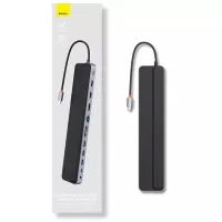 BASEUS ELITEJOY GEN 2 - STATION D ACCUEIL USB-C 11 EN 1 - HUB MULTIPORT - POWER DELIVERY 100W - GRIS